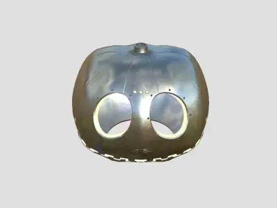 Pumpkin Head 04 SciFi - Jack O Mask - Character Design Low-poly 3D model