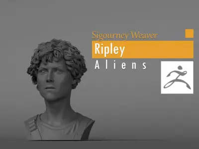 Sigourney Weaver - Ripley - Aliens 3D print model purchase