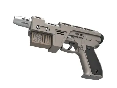 Blaster Pistol Glie-44 from the movie Star Wars The Last Jedi 3D model