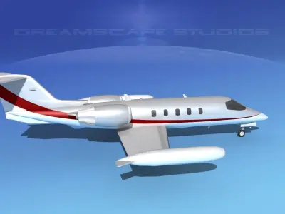 Gates Learjet 35 V11 3D model