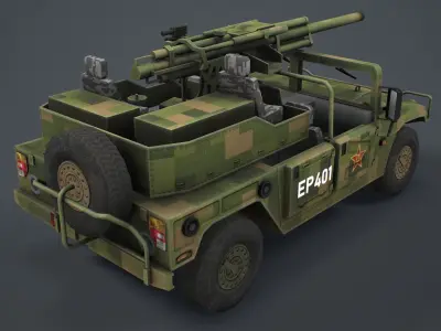 PCP-001 Mortar 82mm Low-poly 3D model