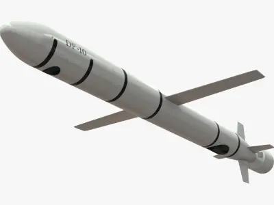 CJ-10 DF-10 KD-20 Chinese Land-Attack Cruise Missile 3D model