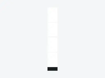 Locker - Laminate - Integral - Classic - 4 Door Low-poly 3D model