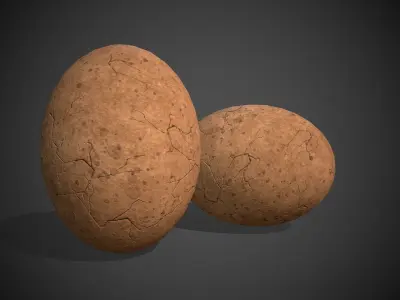 Dinosaur Egg Low-poly 3D model
