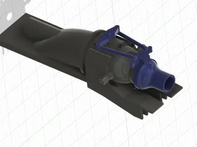 A Pump-Jet door handle 3D print model