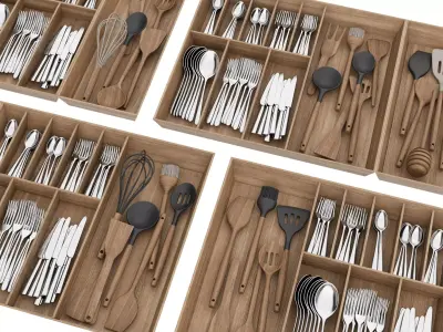 tableware Low-poly 3D model