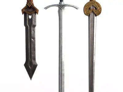 Lotr Swords 3D model