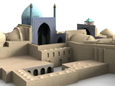 Imam Mosque Isfahan Iran 3D model