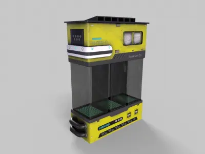 Sci-Fi Aquarium V1- 007 Low-poly 3D model