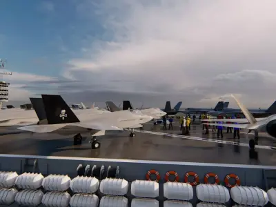 USS Nimitz CVN-68  Nuclear Aircraft Carrier 3D model