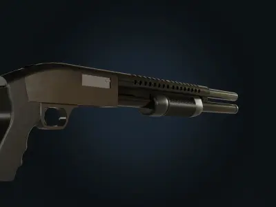 Mossberg 500 Shotgun 3D model
