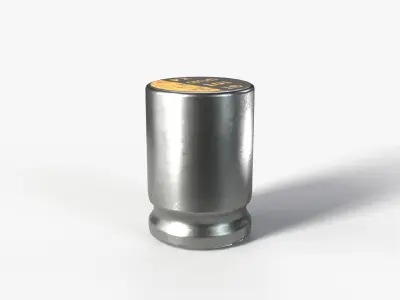 Capacitor with 2K PBR textures Low-poly 3D model