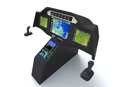 Aircraft Control Panel 2 3D model
