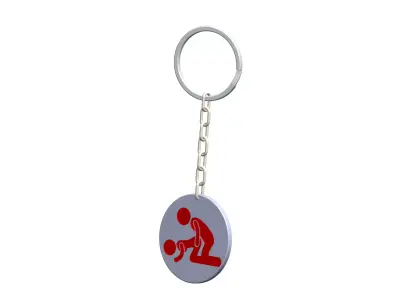 Sex positions KEY Chain 3D model