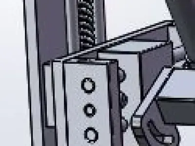 four axis with platform 3D model