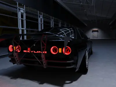 Pre Apocalyptic Nissan Skyline R32 Free 3D model