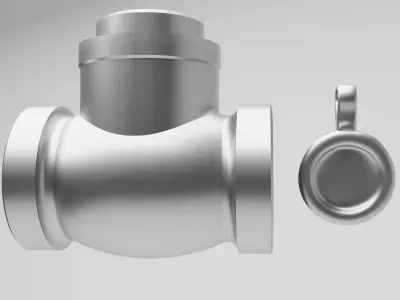 check valve 3D model