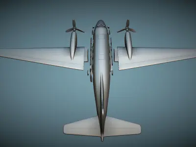 de Havilland DH-104 Dove - 3D Printable Model 3D print model