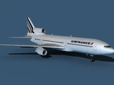 Lockheed L-1011-50 Air France 3D model