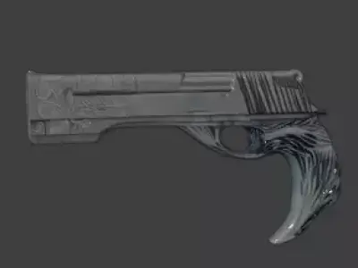 Futuristic Pistol 3D model shop
