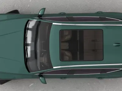 Genesis GV80 2024 Opening doors and trunk 3D model