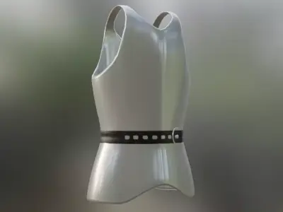 Armor-Hp vest with belt 3D model