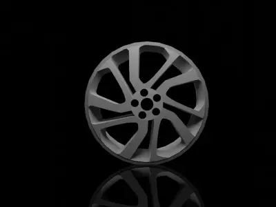range rover wheel OBJ Free 3D model