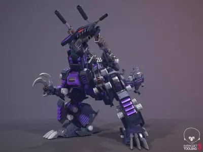 Zoid Genosaurer model 3D PBR  3D model
