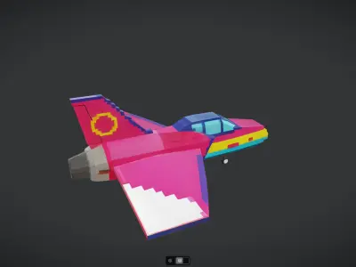 Spacecraft Jet aircraft plane 3dmodel 22 3D model