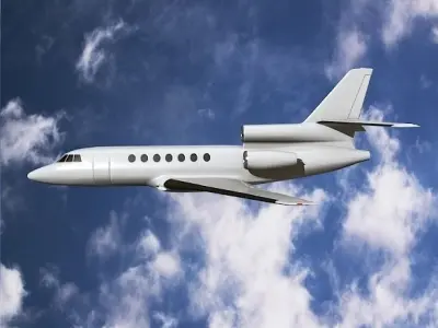 Dassault Falcon 50 business jet 3D model