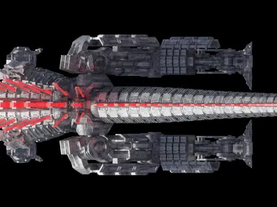 Mechagodzilla armored dinosaur 3D model