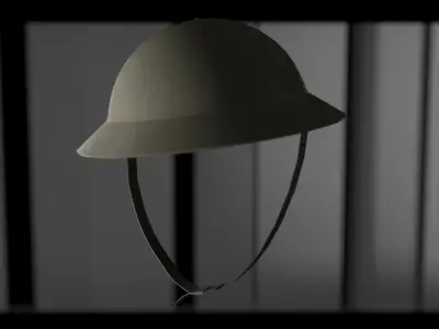 British helmet MKII MK2 ww2 Low-poly 3D model
