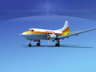 Martin 404 Florida Airlines 3D model