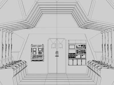 Sci - Fi Interior 3D model
