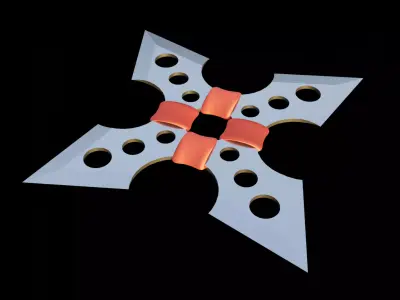 Shuriken 3D model 3D model