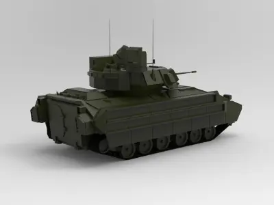 M2 Bradley tank 3D model