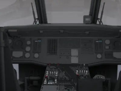 UH 60 Blackhawk Navy Helicopter 3D model