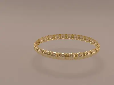 moroccan jewelry bracelet models 3D model