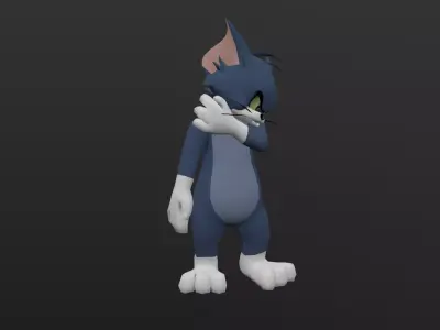 TOMC-019 Tom Cat Shoulder Rubbing Low-poly 3D model