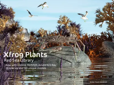 2020 XfrogPlants Red Sea Library  3D model