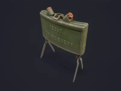 Claymore Mine Low-poly 3D model
