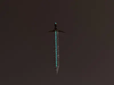 High-Quality 3D Sword Free low-poly 3D model