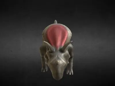 Torozaur Jurassic Dinosaur Low-poly 3D model