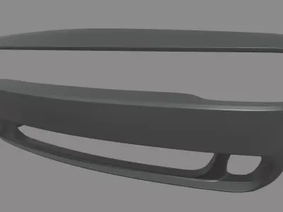 Front Bumper Dodge Challenger Low-poly 3D model