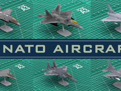 6 NATO Military Aircraft 3D Prints 3D print model