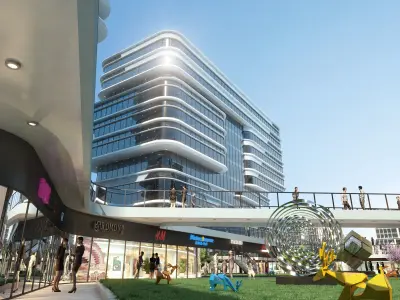 Commercial CBD shopping malls 3D model