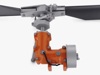 Helicopter Tail Rotor v 1 3D model