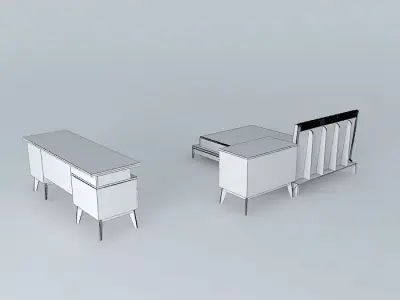 Bedroom set living room furniture Free 3D model