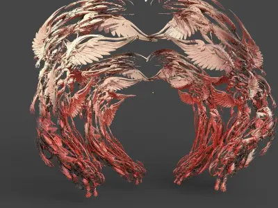 Dark River Styx Archway portal  3D model