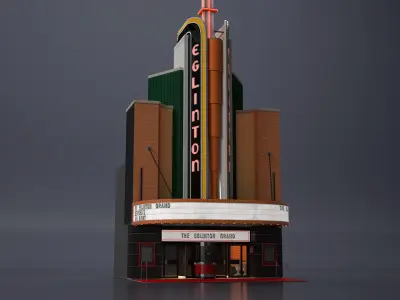 Theater Buildings Collection 3D model